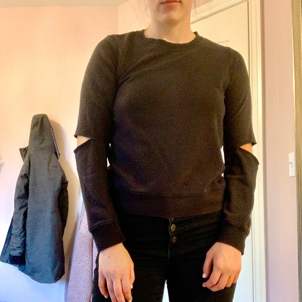 Garage raw cut sweater